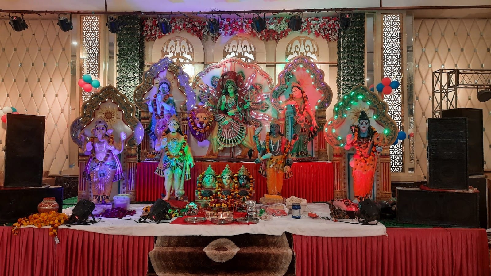 Spiritual ceremony setup